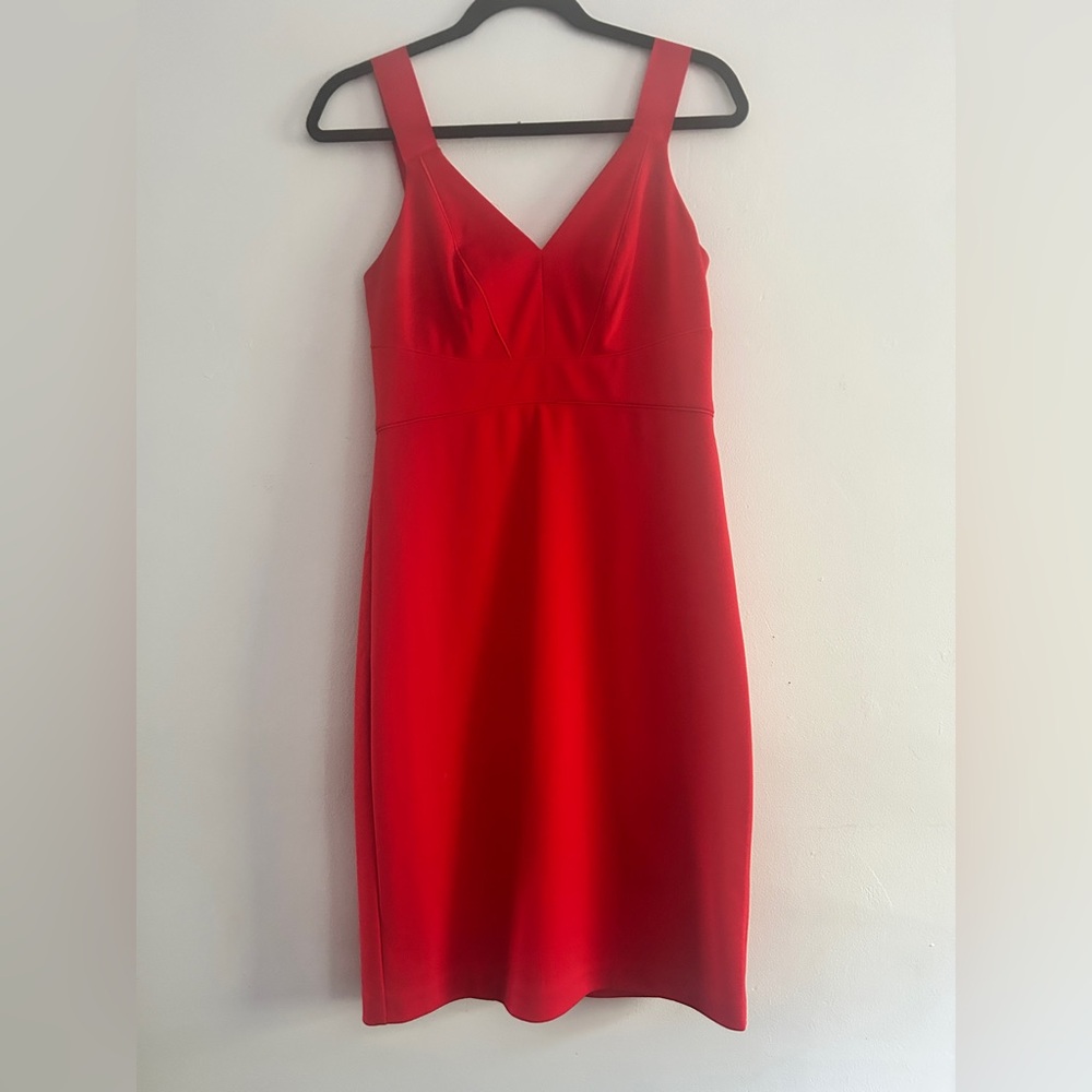 Ted Baker Red Sleeveless Dress with Rose Gold Hardware